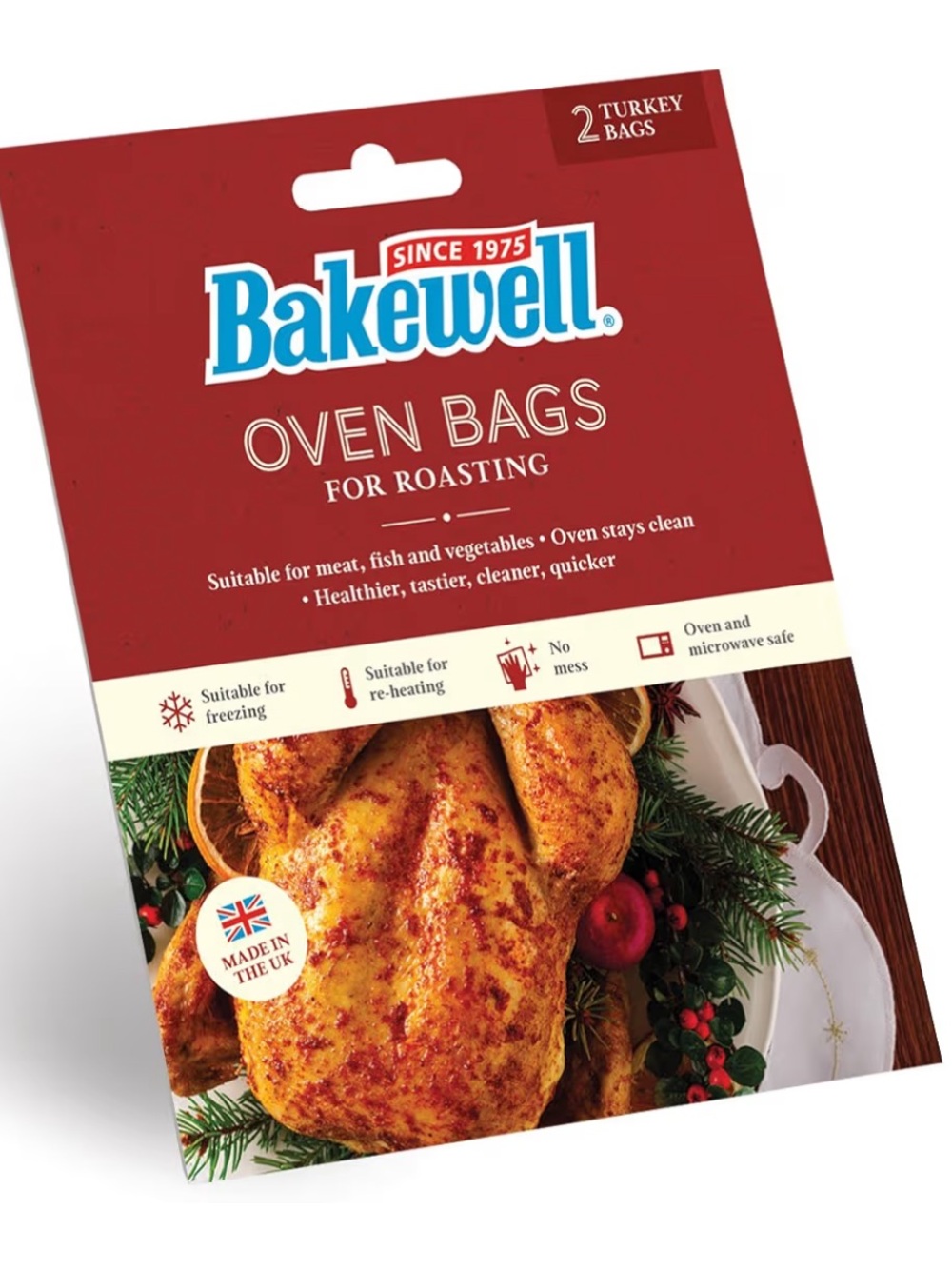 Bakewell Oven Bags for Turkey Roasting 4 Pack NWT